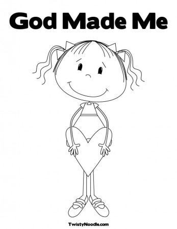 God Made Food Coloring Page