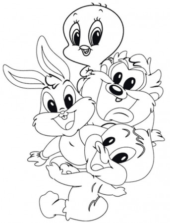 Cute Baby Looney Tunes Coloring Page | Baby tunes