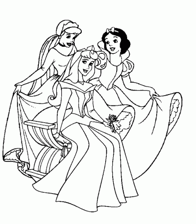 Full Size Disney Princesses Coloring Pages 23 – Free Printable 