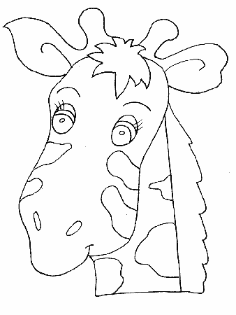 Giraffe 1 Animals Coloring Pages & Coloring Book
