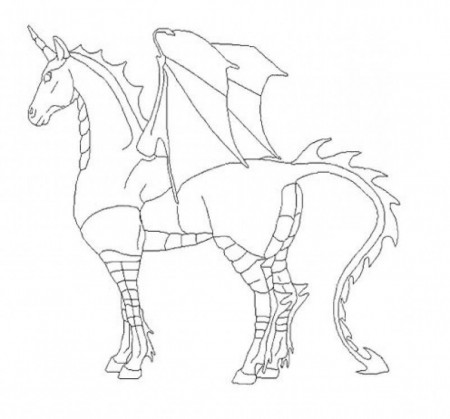 Unicorn Dragon Scales Coloring Pages - Kids Colouring Pages