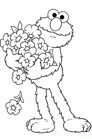 Coloring Pictures Of Elmo