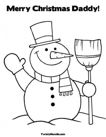 daddy christmas Colouring Pages