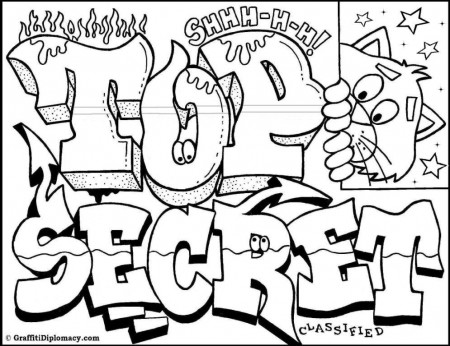 Best Graffiti World Sketches Coloring Pages Free Download Best 