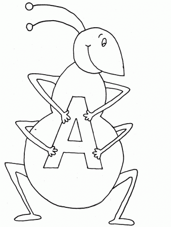 Letter A Coloring Pages | Coloring Pages