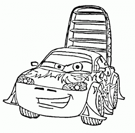 cars 2 coloring page