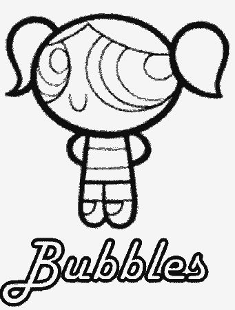 Coloring Pages Of The Power Puff Girls Bubbles