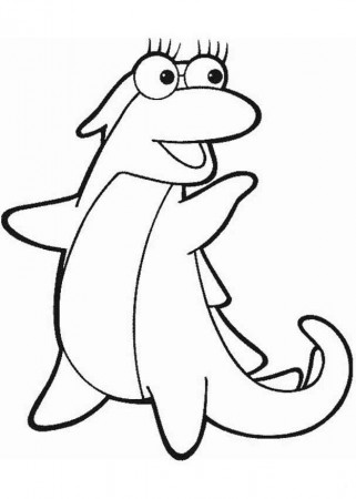 DORA THE EXPLORER coloring pages - Isa The Iguana