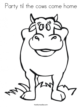 Milk Cow Coloring Page - Category