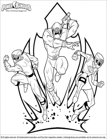 Power Rangers Coloring Page | Coloring Pages