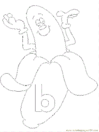 Coloring Pages B Coloring Pages (Education > Alphabets) - free 