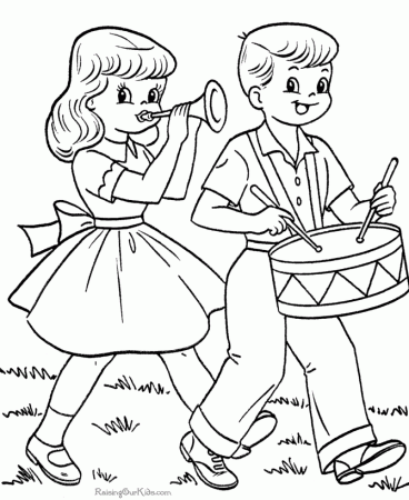 Fourth Of July Printable Coloring Pages