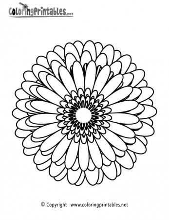 Abstract Flower Coloring Pages | Free coloring pages for kids