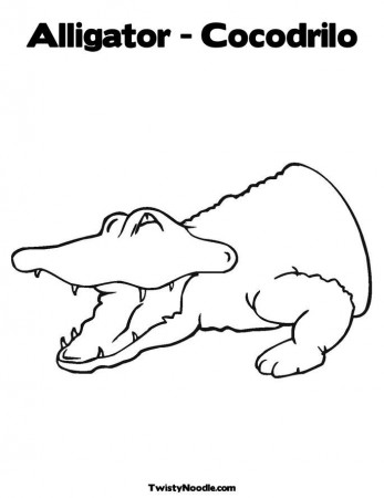 alligator puppet Colouring Pages (page 2)