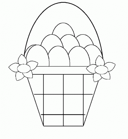 Easter Basket Colouring | quotes.