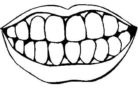 coloring pages of smiley teeth whitening for kids - Coloring Point