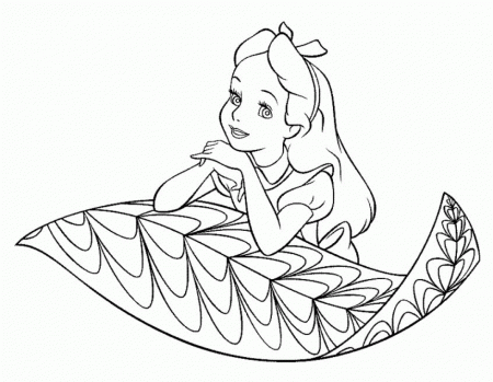 Alice In Wonderland Coloring Pages Alice In Wonderland 8th 293611 