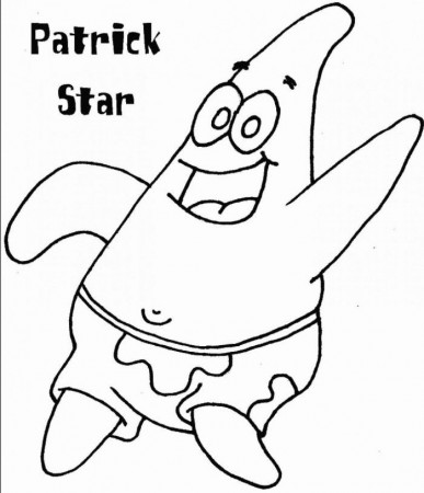 Patrick Star Coloring Pages | 99coloring.com