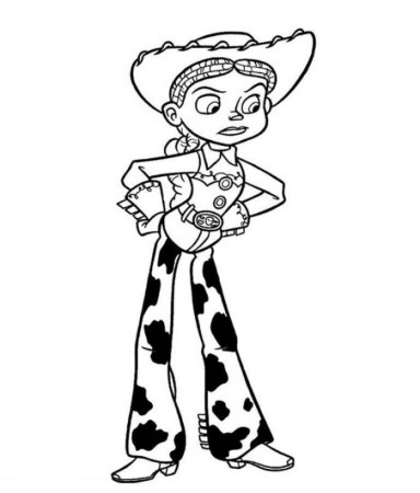Print Sweet Jessie Toy Story Coloring Pages or Download Sweet 