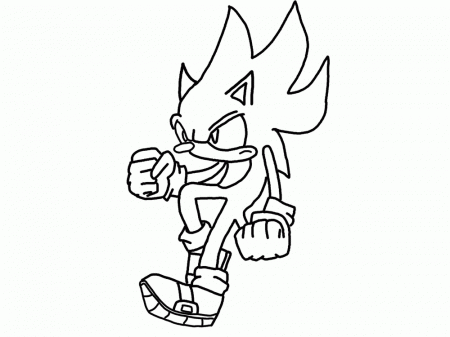 Super Sonic Coloring Pages | Coloring Pages