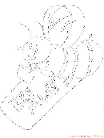 Coloring Pages Bumblebee (Insects > Bumblebee) - free printable 