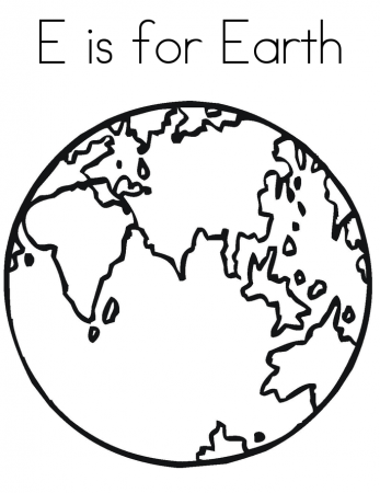 Globe Coloring Page - Coloring Home