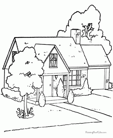 House picture to color 004