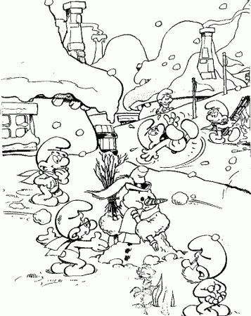 Drawn Heroes | The Smurfs Coloring pages