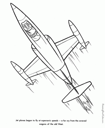 Airplane Coloring Sheets | Free coloring pages for kids