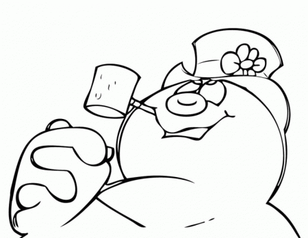 Newest Frosty Thesnowman Coloring Page Source Ad Wallpaper 
