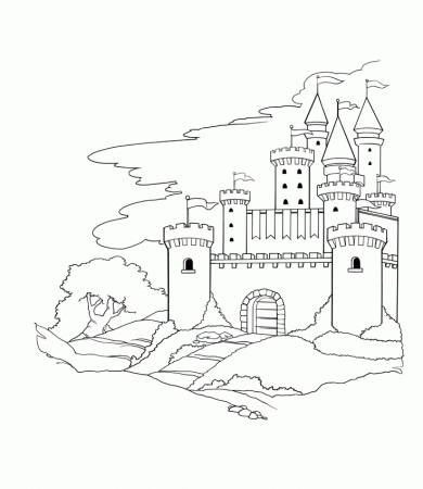 Castle Coloring Page | Carnaval
