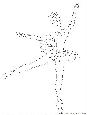 Coloring Pages Ballet Coloring Page 19 (Entertainment > Dancing 