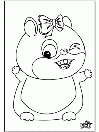 Free Printable Coloring Page Hamster Animals Others