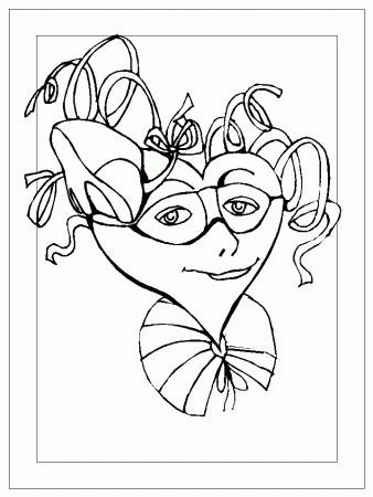 Mardi Gras Coloring Pages for Kids- Printable Coloring Book