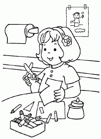 Coloring Pages For Kindergarten Graduation : Coloring Page For 