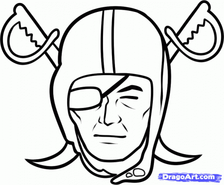 How to Draw the Raiders, Oakland Raiders, Step by Step, Sports 