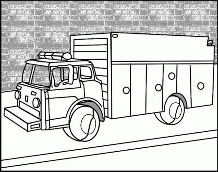 Free Colouring Pages Of Fire Trucks