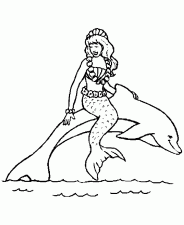 Free Printable Mermaid Coloring Pages For Kids
