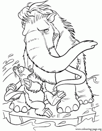 ice age coloring pages