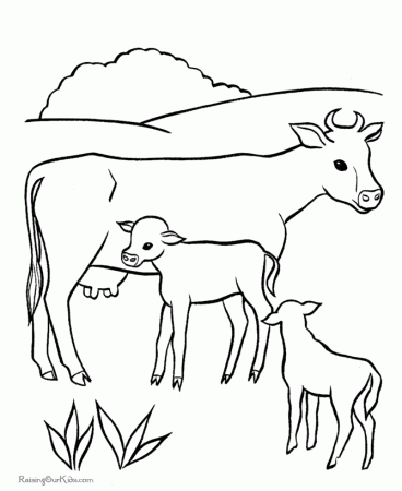 Cow to color - On the Farm