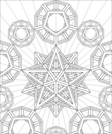 Sacred geometry coloring page | Coloring Pages