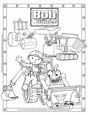 Free Bob The Builder Coloring Pages | 99coloring.com