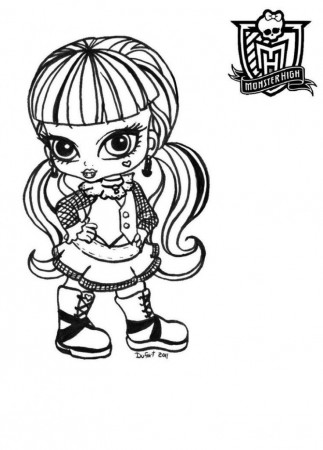 Monster High Coloring Pages for Kids- Coloring Book Pages