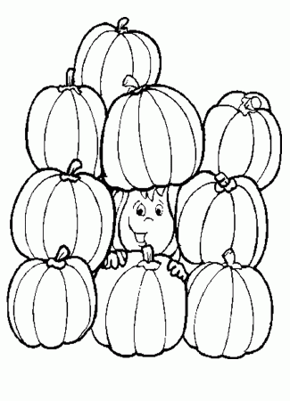 Pumpkins-coloring-2 | Free Coloring Page Site