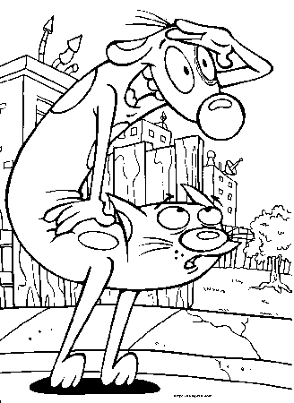 Coloring Pages Online: Catdog Coloring Pages