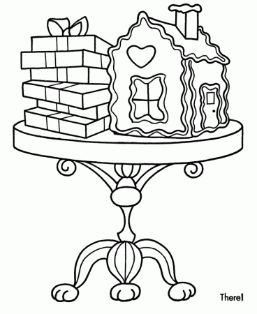 Christmas Party Coloring Pages - Christmas Party Presents Coloring 