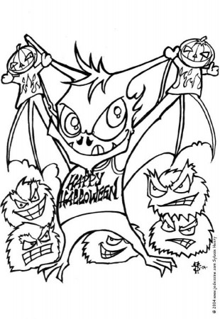 transmissionpress: 8 Halloween Bat Coloring Pictures
