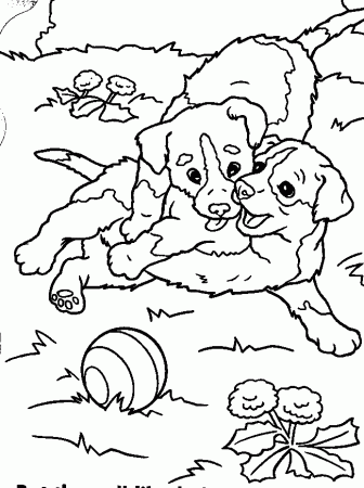 puppies coloring pages | Coloring Picture HD For Kids | Fransus 