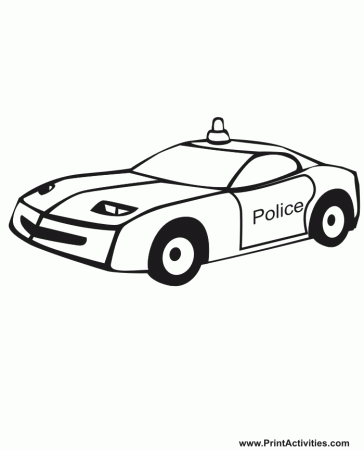 kids Police cars printable coloring pages | Color Printing|Sonic 