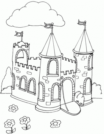 castle tower Colouring Pages
